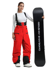 Pantalones con tirantes para nieve Gsou Snow Durable Mountain Pro All Function Cargo para mujer